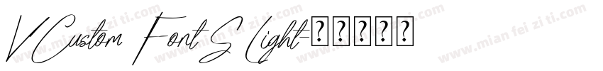 VCustom FontS Light字体转换